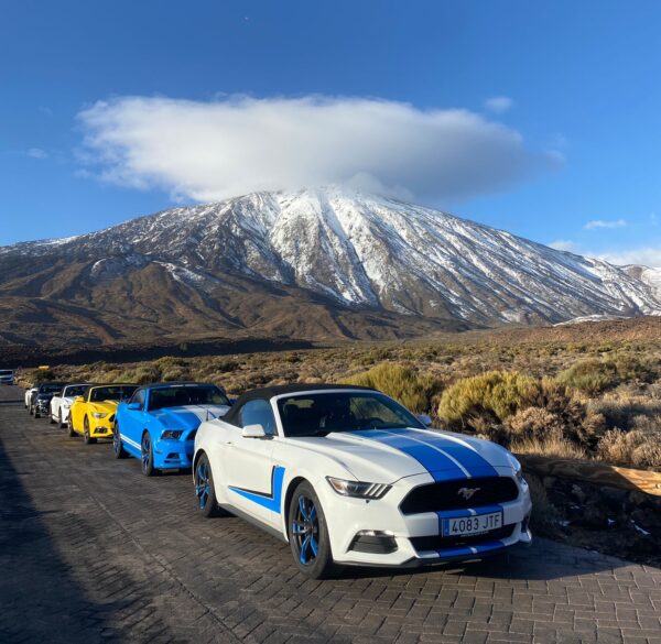 TENERIFE WITH THE POWER OF AN AMERICAN LEGEND – MUSTANG CABRIO SUNSET TOUR TO TEIDE