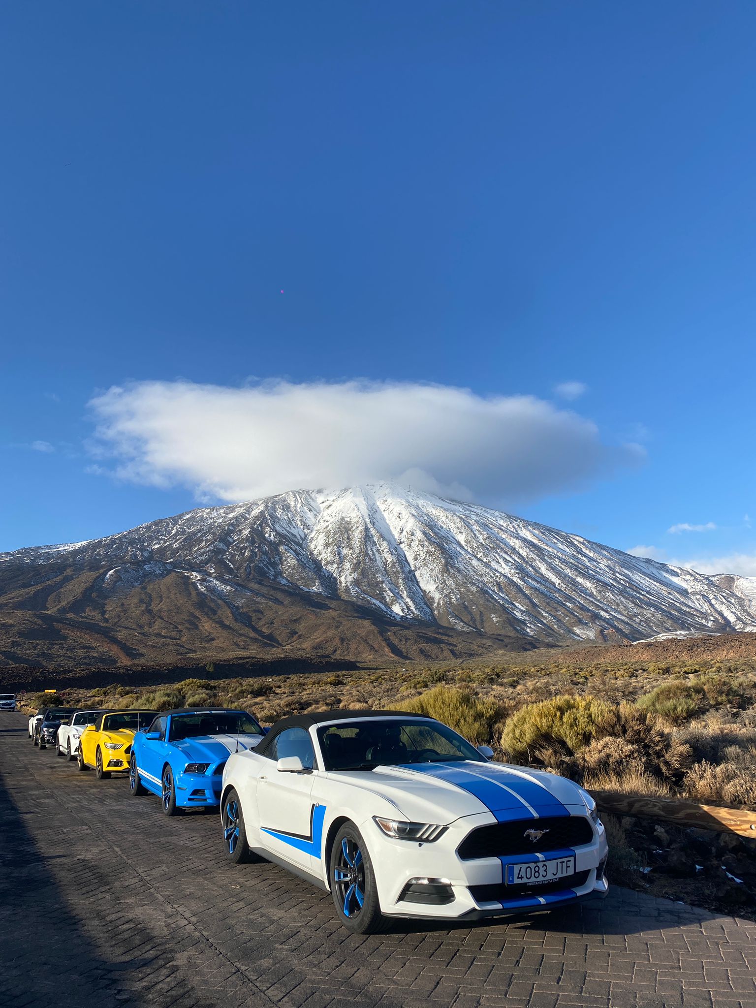 Wycieczka o zachodzie słońca na Teide – Mustang Cabrio