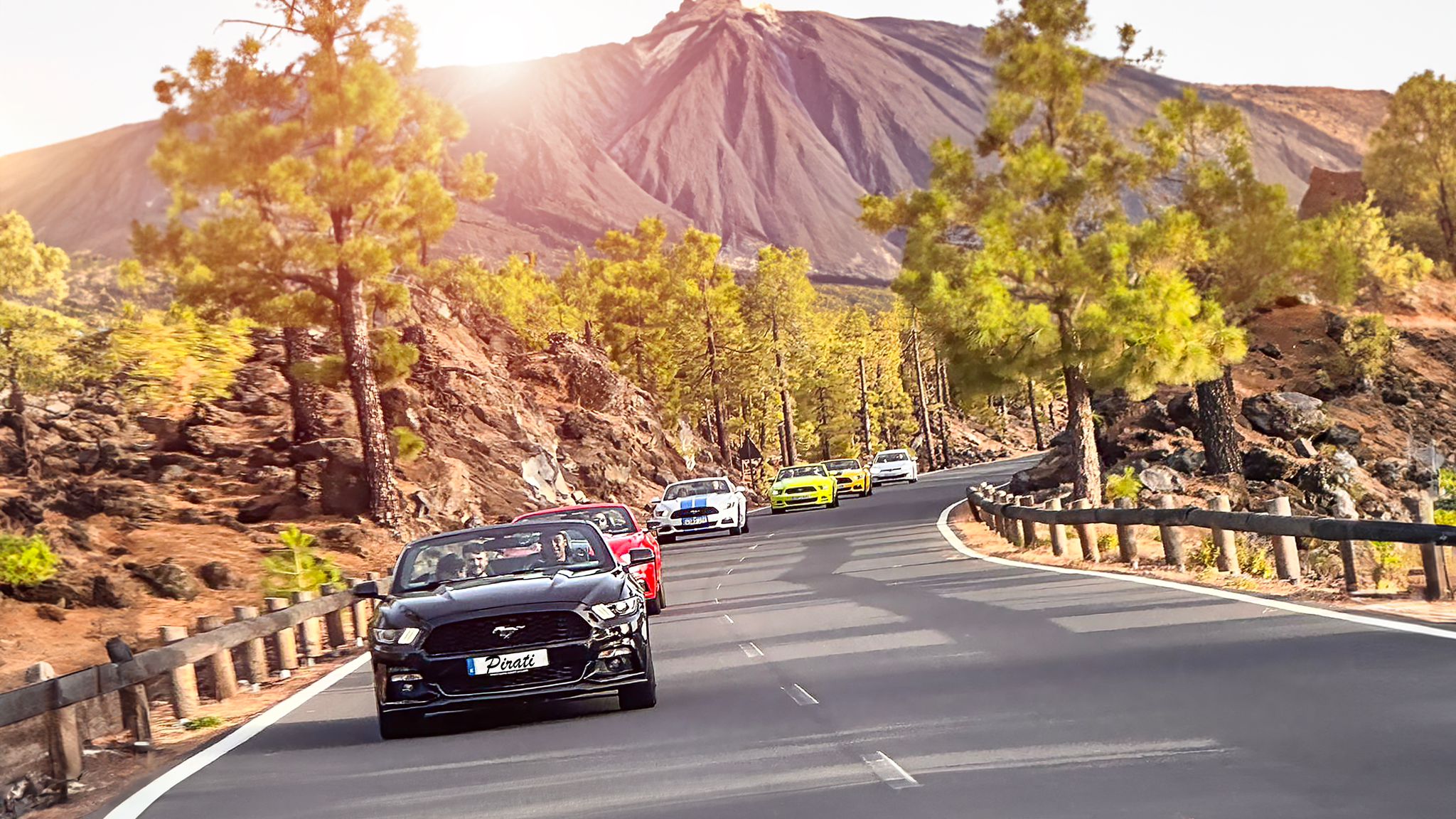 Wycieczka o zachodzie słońca na Teide – Mustang Cabrio