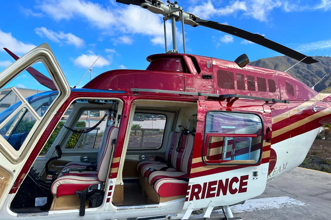 Lot helikopterem na Teneryfie